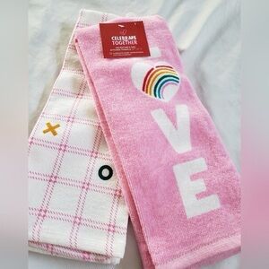 BRAND NEW WITH TAGS | Kohl's Love is Love Dish Towels 🌈❤️